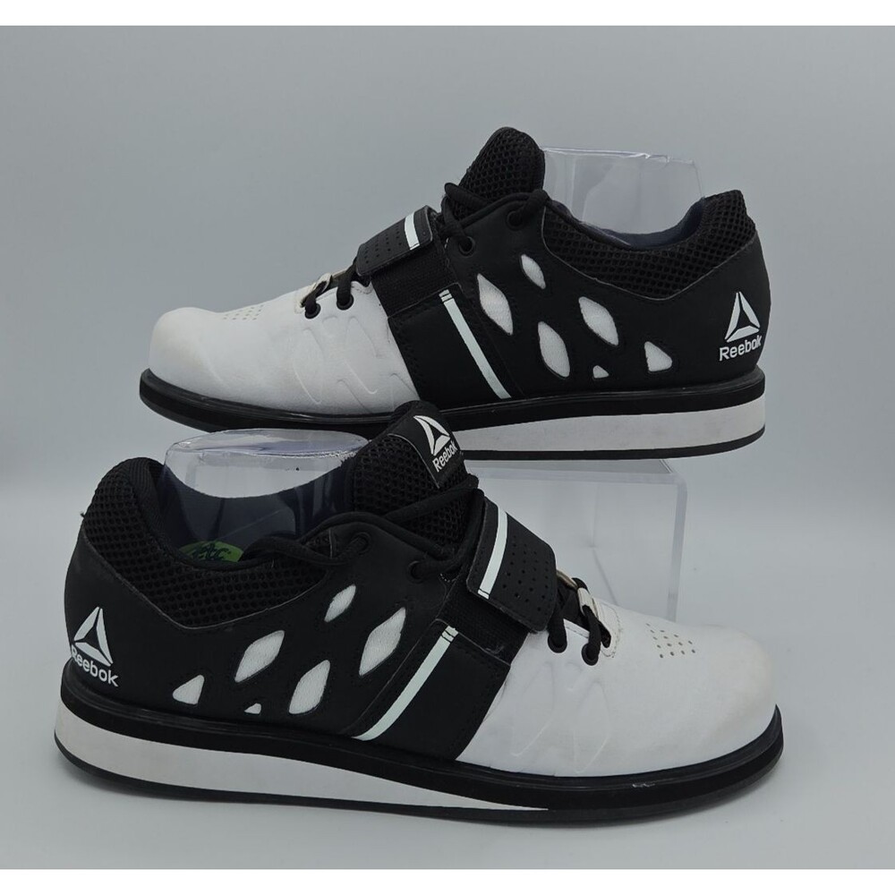Reebok Lifter PR White/Black Weightlifting shoes Sneakers Men's US size 7 EU 39